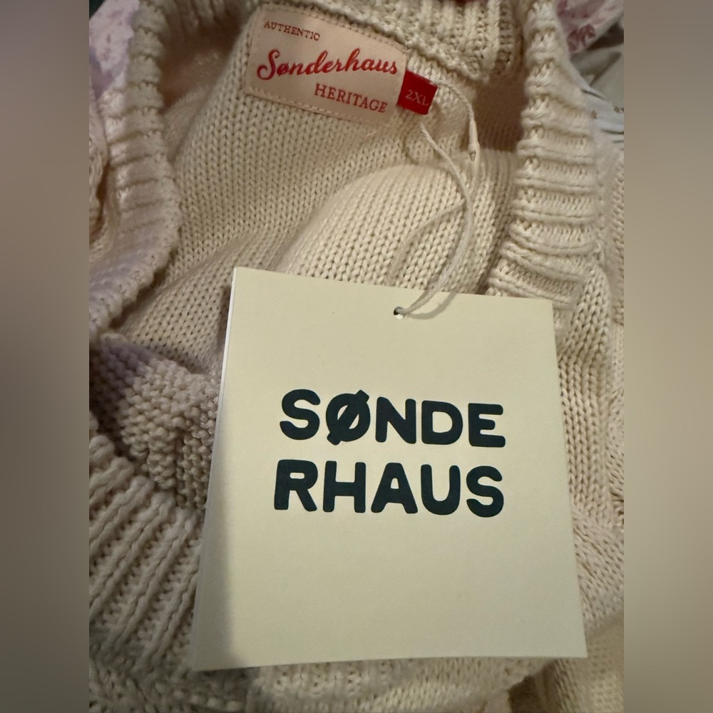 SØNDERHAUS CABLE KNIT SWEATER in 2X NWT - Picture 14 of 14